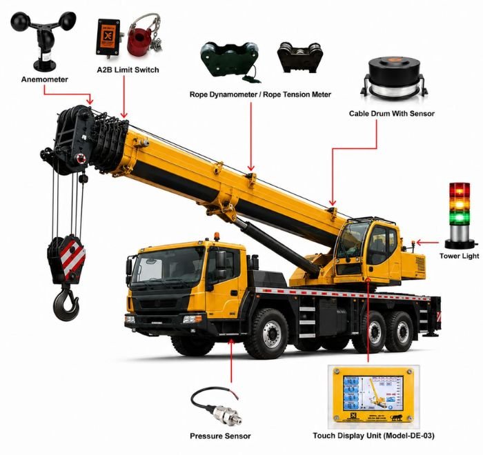 Safe Load Indicator for Telescopic Crane
