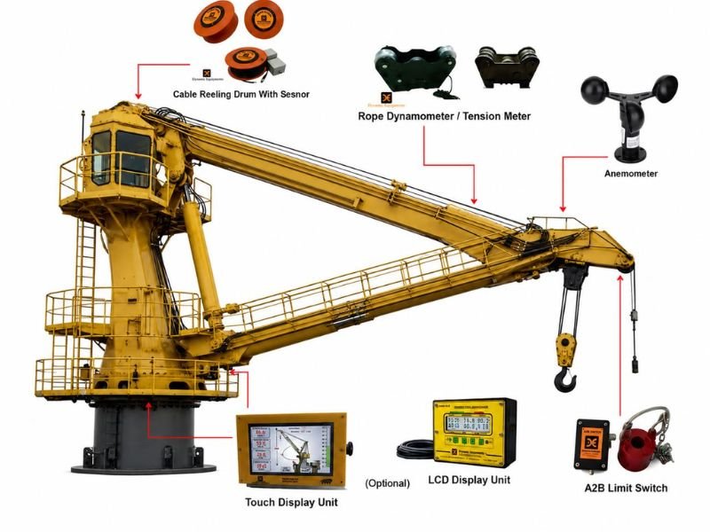 Safe Load Indicator for Deck Crane