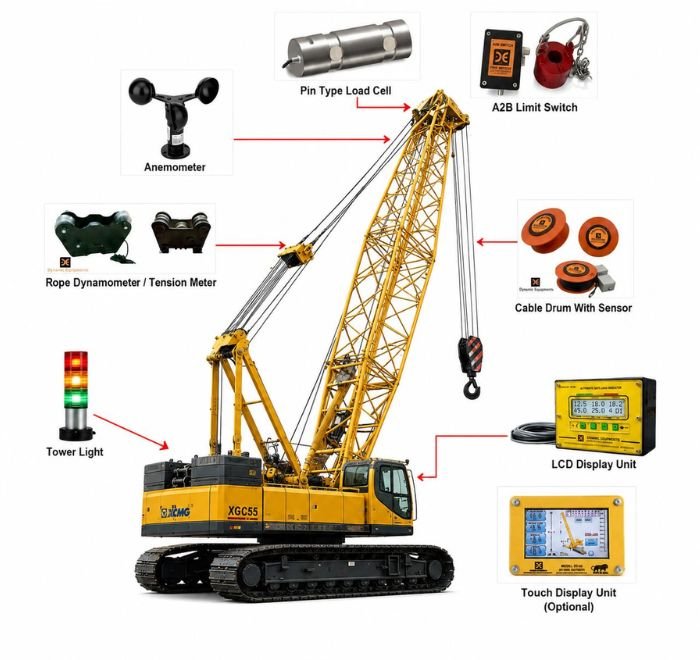 Safe Load Indicator for Lattice Boom Crane